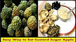 Tip:- How to Eat Custard Apple In Two minutes || How to Eat Sitaphal Fruit In Two minutes