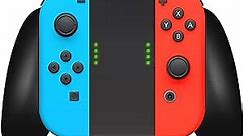 TALK WORKS Gaming Grip for Nintendo Switch Joy-Con - Secure Fit Gaming Controller Grip, Gamer Accessories for Joy-Con, Handheld Joystick Remote Control Holder, Black