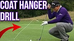 This 25 CENT Coat Hanger WILL FIX YOUR GOLF SWING | Tom Watson (TURN AROUND THE BASE OF NECK)