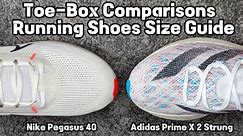 Toe-Box Comparisons - Running Shoes Size Guide #runningshoes - Shoe Sizing