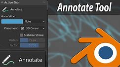 Annotate Tool in Blender!