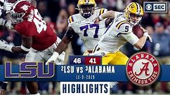 LSU vs. Alabama Highlights | Tigers take down Tide in INSTANT CLASSIC | CBS Sports