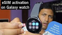 How to activate eSIM on Samsung Galaxy Watch 4 LTE Variant 44 mm eSim setup | Tech Part