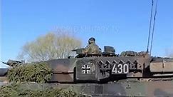 Leopard 2 A7V main battle tanks of the German army train to cross the river #army