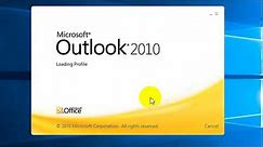 Microsoft outlook Configure window 10