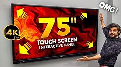 HUGE 75-INCH 4K *TOUCH SCREEN* Panel for My STUDIO - BIGGEST UPGRADE!⚡️ VUTECH 4K Interactive Panel