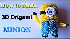 How to make an Origami Minion | Birthday Gifts - 3D Toys | DIY Paper Crafts |Giulia's Art