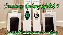 Samsung Galaxy Watch 4 | Unboxing | First Impressions | Setting Up | Size Comparison with Active 2