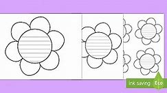 Flower Writing Cut-Outs