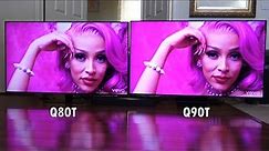 Samsung QLED 4K HDTV - Q90T vs Q80T (2020 Model) Comparison Side by Side