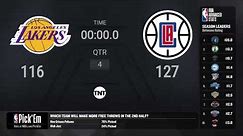 Los Angeles Lakers @ Los Angeles Clippers | #NBARivalsWeek on TNT Live Scoreboard
