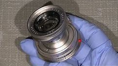 How to cleaning lens elements in Leica-M ELMAR 1:2.8 / 50 Collapsible ver.