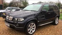 Used 2005 BMW X5 4.8 iS V8 E53 4x4 Review For Sale Walkaround Video via Small Cars Direct, Hampshire