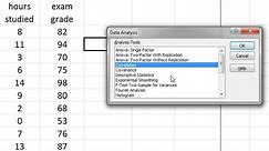 How to Calculate a Correlation in Microsoft Excel - Pearson's r