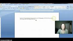 Easy Reverse Indentation Tutorial - Microsoft Word