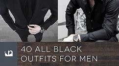 40 All Black Outfits For Men