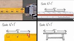 Drawing to Scale - Using a Ruler and Architectural Scale