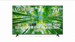 LG UHD 4K TV 70 Inch UQ8000 Series | Cinema Screen Design 4K Active HDR webOS Smart ThinQ AI