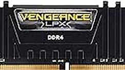 Corsair Vengeance LPX 16GB (2x8GB) DDR4 DRAM 2400MHz C16 Desktop Memory Kit - Black (CMK16GX4M2A2400C16), Vengeance LPX Black, 16GB (2 x 8GB)