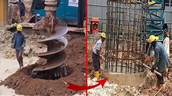 BORED PILE Process, Modern Bored Pile Construction Machines Technology is Incredible