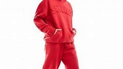 Murci exclusive oversized saint motif hoodie and cuffed joggers co-ord in red | ASOS