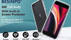 Apple iPhone SE 2022/SE 2020/8/7/6s/6 Shockproof Clear Case