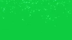Download Blurry Dandelion particle falling animation overlay effect isolated on green screen background for free