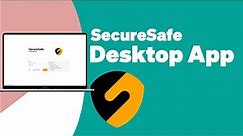Install and set up the SecureSafe desktop app on Mac