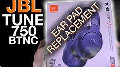 Earpad replacement for JBL TUNE750BTNC headphones (how to)