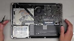 Mid 2012 13" inch MacBook Pro A1278 Disassembly RAM SSD Hard Drive Upgrade Repair OSX Install