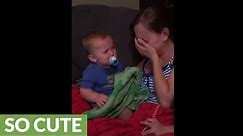 Baby cries whenever his mom cries