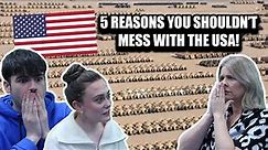 BRITISH FAMILY REACTS! 5 Reasons You Shouldn't Mess With The USA!