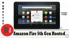 How to Root the Amazon Fire 5th Gen 7in tablet and remove fire launcher