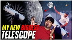 My New Biggest Telescope 😱| Moon thru Telescope | Mr.GK