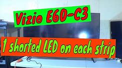 Vizio 60 inch, quick screen flash but no picture. E60-C3 television repair.