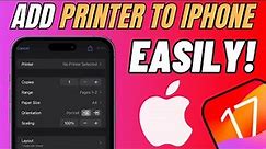 How To Add A Printer To iPhone
