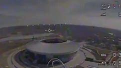 Ukrainian FPV drone flies over Donbas Arena. VIDEO