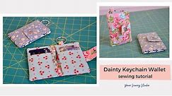 Dainty keychain wallet - sewing tutorial