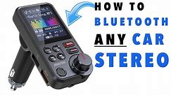 How to Bluetooth ANY Car Stereo | Nulaxy Car Bluetooth Transmitter Review