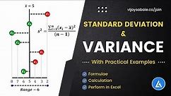 Variance With Example | Standard Deviation and Variance Difference | Application of Variance