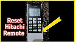 HOW TO RESET HITACHI AC REMOTE, Hitachi ac remote functions,hitachi ac remote control