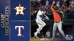 Astros vs. Rangers ALCS Game 3 Highlights (10/18/23) | MLB Highlights