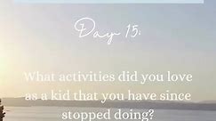 Day 15 of the 30 day journal prompt challenge 🩵What activities did you love as a kid that you’ve since stopped doing? #journal #aesthetic #journalprompt #mentalhealth #counsellor #therapist #australia #trending | Alana Claire Counselling