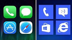 iOS 7 vs Windows Phone 8.1 Icons!