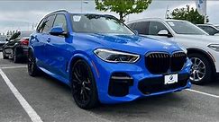 Beautiful BLUE 2022 BMW X5 40i M Sport /// Walkaround