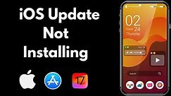 How to fix iOS update not installing