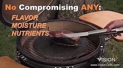 VISION GRILLS Dual-Purpose Lava Cooking Stone/Heat Deflector VG-VCS1