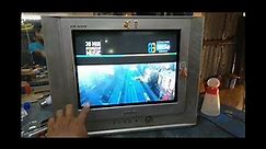 15 inch Samsung CRT TV, main IC vertical section problem, and service mode setting,
