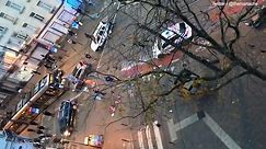 Scene where ISIS fanatic Brussels gunman was shot dead by police