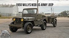 1950 Willys M38 US Army Jeep For Sale | The Vault MS